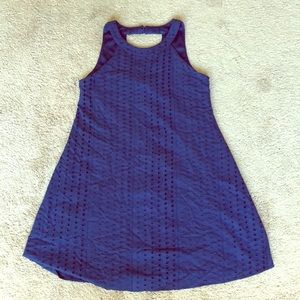 Blue Eyelet Dress